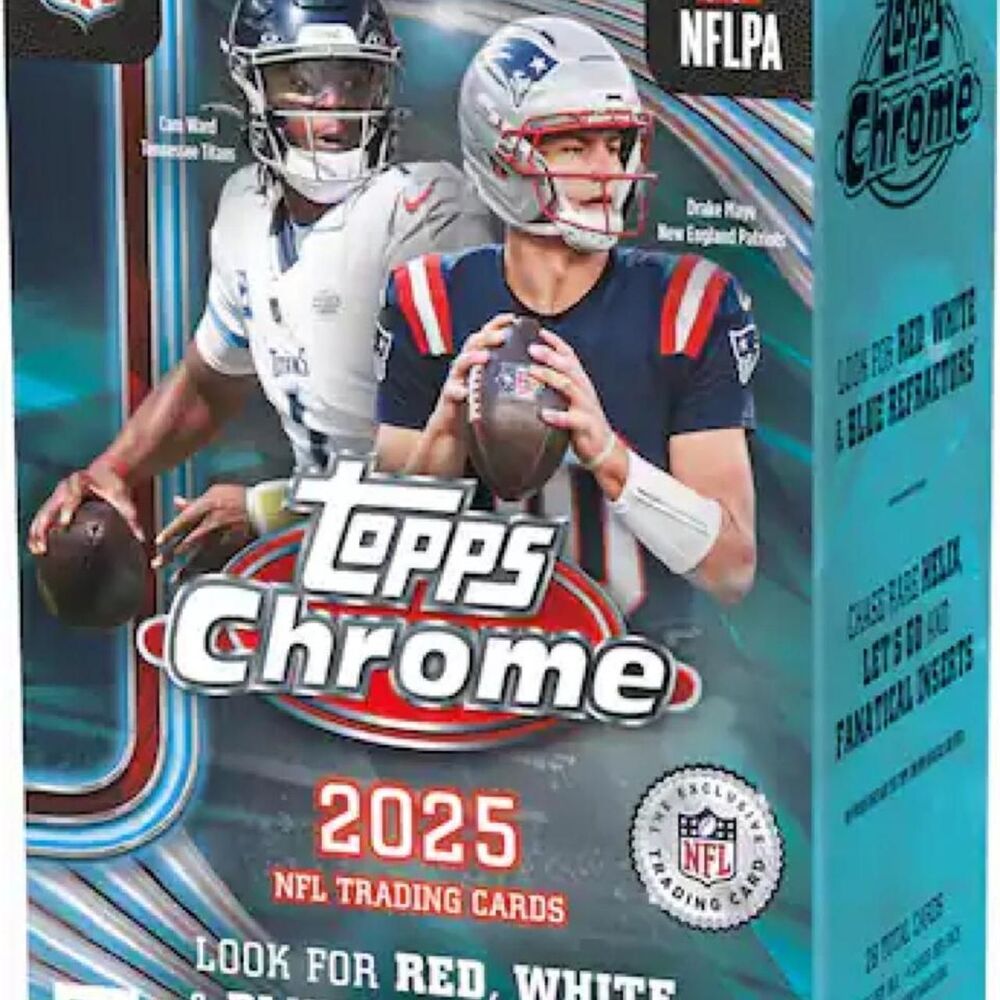 2025 Topps Chrome Football Blaster Box